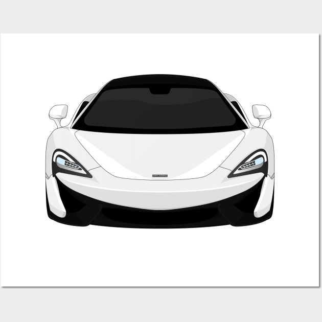 MCLAREN 570S WHITE Wall Art by VENZ0LIC